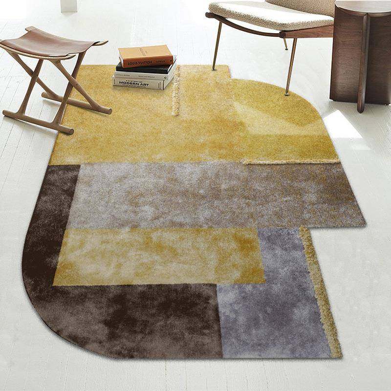 现代时尚黄色俏皮人棉丝地毯不规则长毛流苏艺术地毯百搭款客厅,农机/农具/农膜,其它农用工具,淘宝优惠券,粉丝福利购,淘宝优惠卷