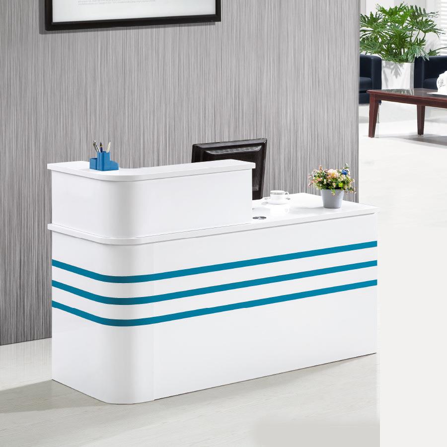 烤漆前台接待台办公前台桌简约公司收银台咨询吧台迎宾柜桌6018