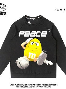 卡通mm联名卫衣圆领秋冬季儿童