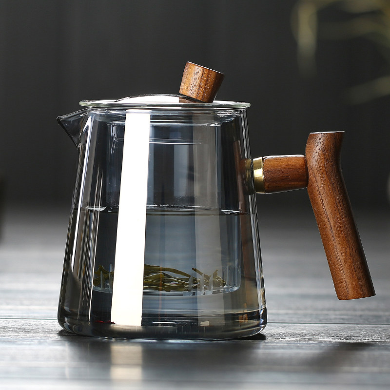 日式玻璃茶壶泡茶器家用花茶套装功夫沏茶耐高温茶具茶水分离单壶