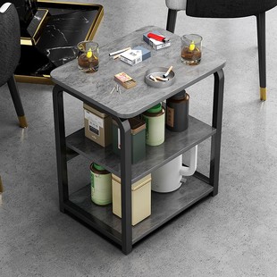 麻将茶几茶水架棋牌室打牌桌子简约简易边几置物架可移动床头边柜