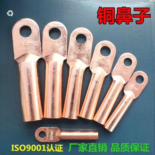 正品凤凰铜鼻子 电缆铜接头 线鼻子 铜接线端DT-25MM(平方)