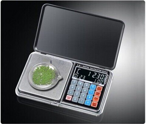 多功能电子秤 料理秤珠宝秤 口袋秤 微型计价秤计算器 500g/0.01