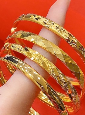 越南沙金手镯久不掉色开