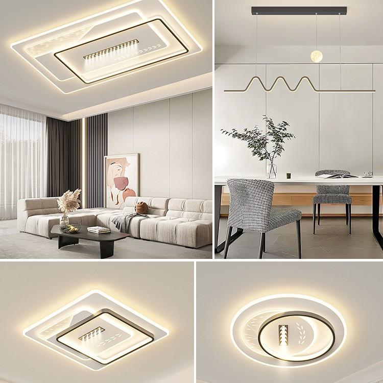 客厅主灯现代简约大气吸顶灯2025年新款广东中山灯具全屋套餐组合