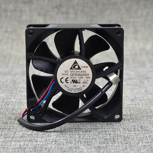 出售原装台达 QFR0824SH 8025 24V 0.26A 8CM/厘米 3线 散热风扇