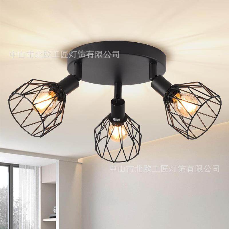跨境多头钻石镂空铁艺灯罩美式工业风卧室餐厅客厅过道吸顶灯,农机/农具/农膜,播种栽苗器/地膜机,淘宝优惠券,粉丝福利购,淘宝优惠卷