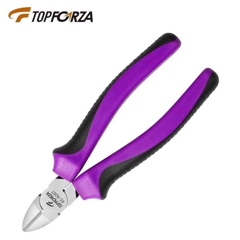 拓伏锐（TOPFORZA）斜口钳斜嘴钳 钢丝钳 尖嘴钳子 可剪钢丝加硬