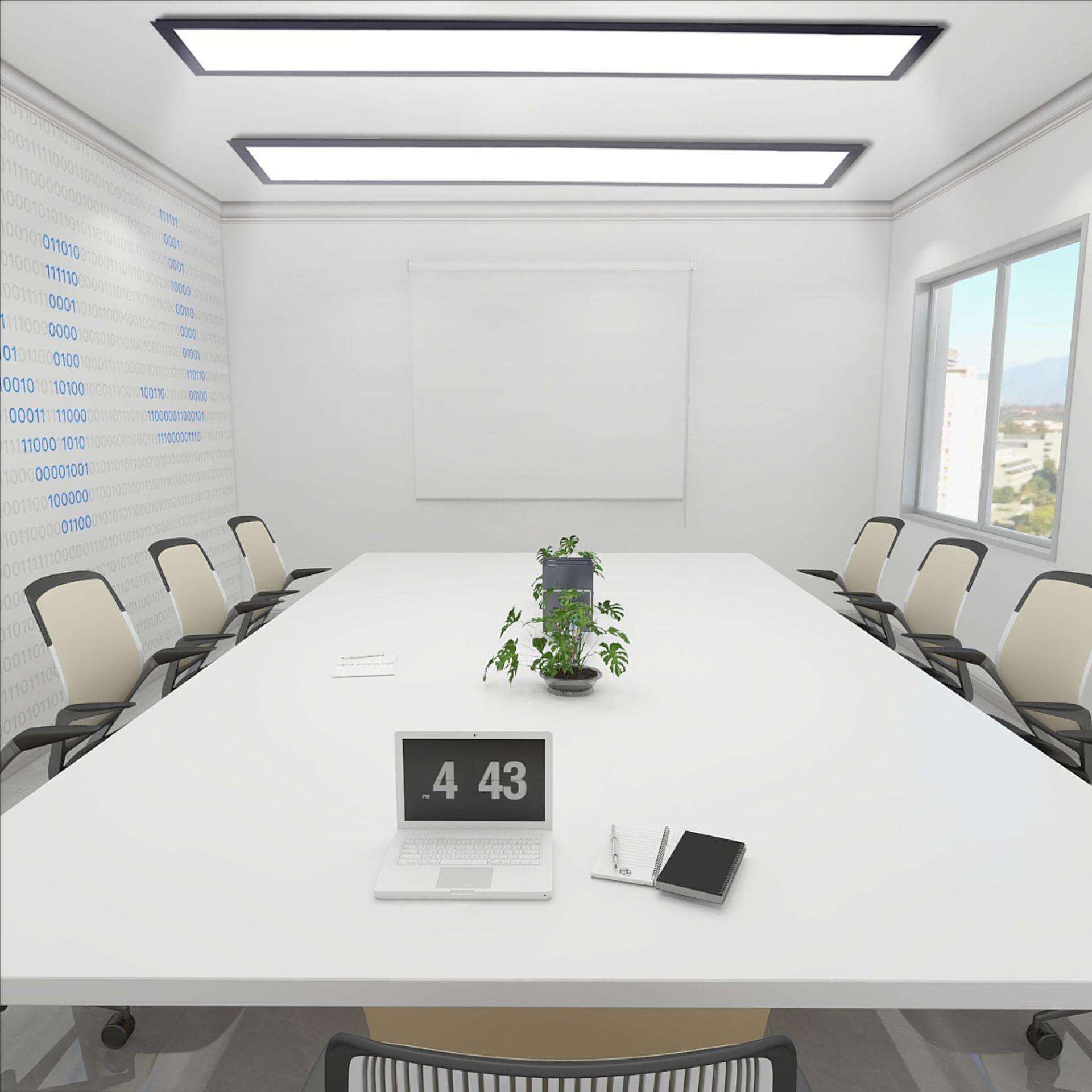 嵌入式led长条灯办公室会议室吊顶灯走廊弹簧卡扣平板灯商用超亮