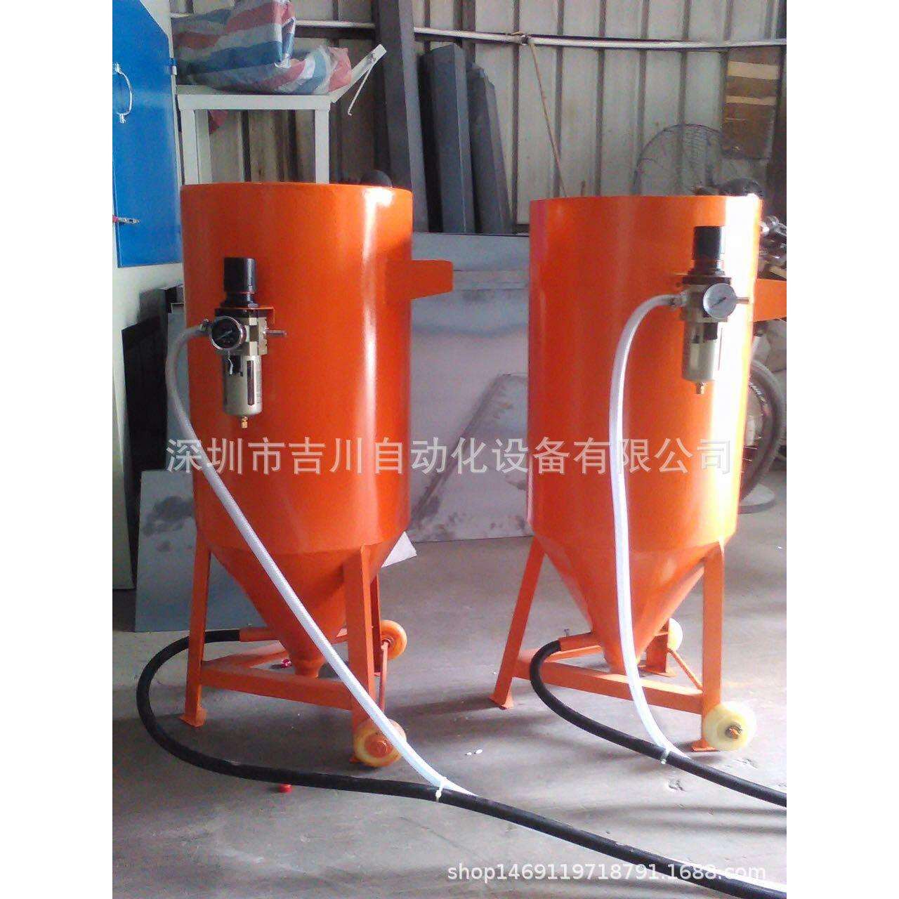 厂家直销除锈喷打沙罐移动喷砂机户外移动喷砂机钢板输油管除锈机