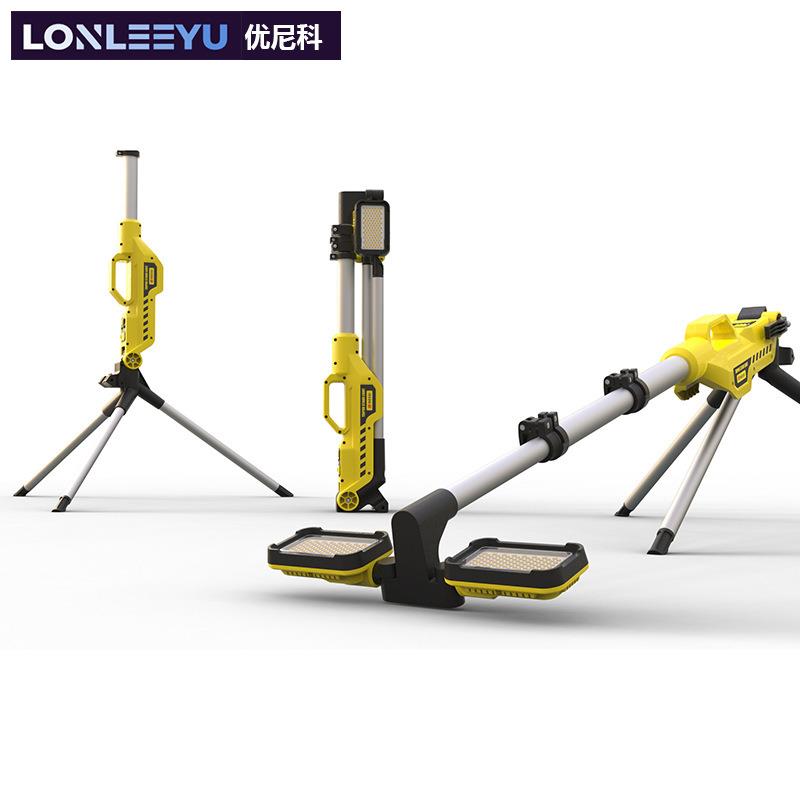 带灯架便携式可折叠工作灯 伸缩式移动工作灯 高亮度工作灯