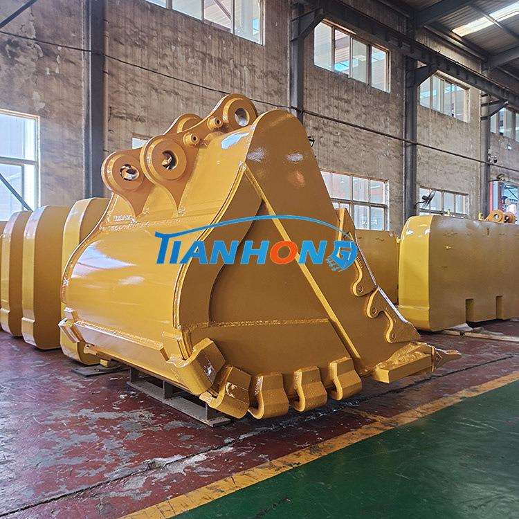 挖机配件卡特CATt330挖机矿山岩石型铲斗厂家耐磨抗裂