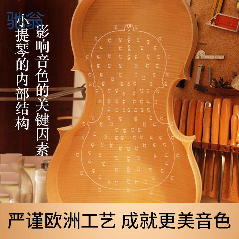 znM实木全手工专业级进口实木小提琴儿童成人初学者学生练习演奏