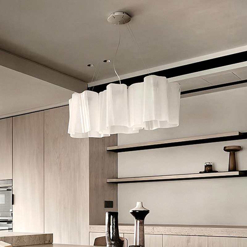 法式中古设计师logico餐厅吊灯简约客厅灯别墅云朵玻璃卧室主灯