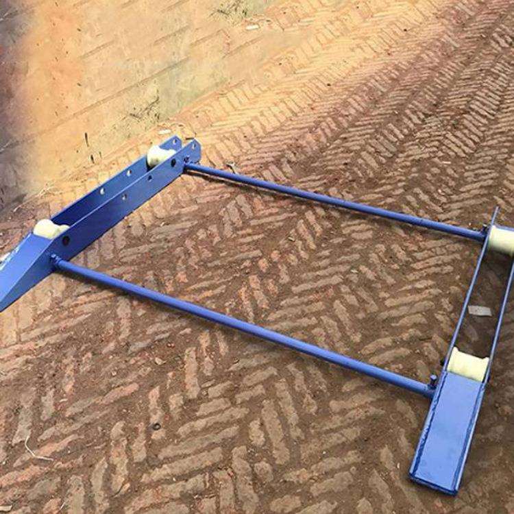 小型槽钢式放线支架支撑线盘可调节放线支架卧式放线盘支架