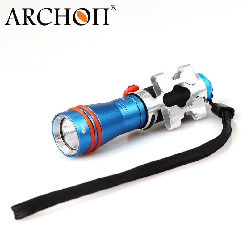 奥瞳潜水手电D1A深潜浮潜用LED强光灯小型迷你潜水手电筒
