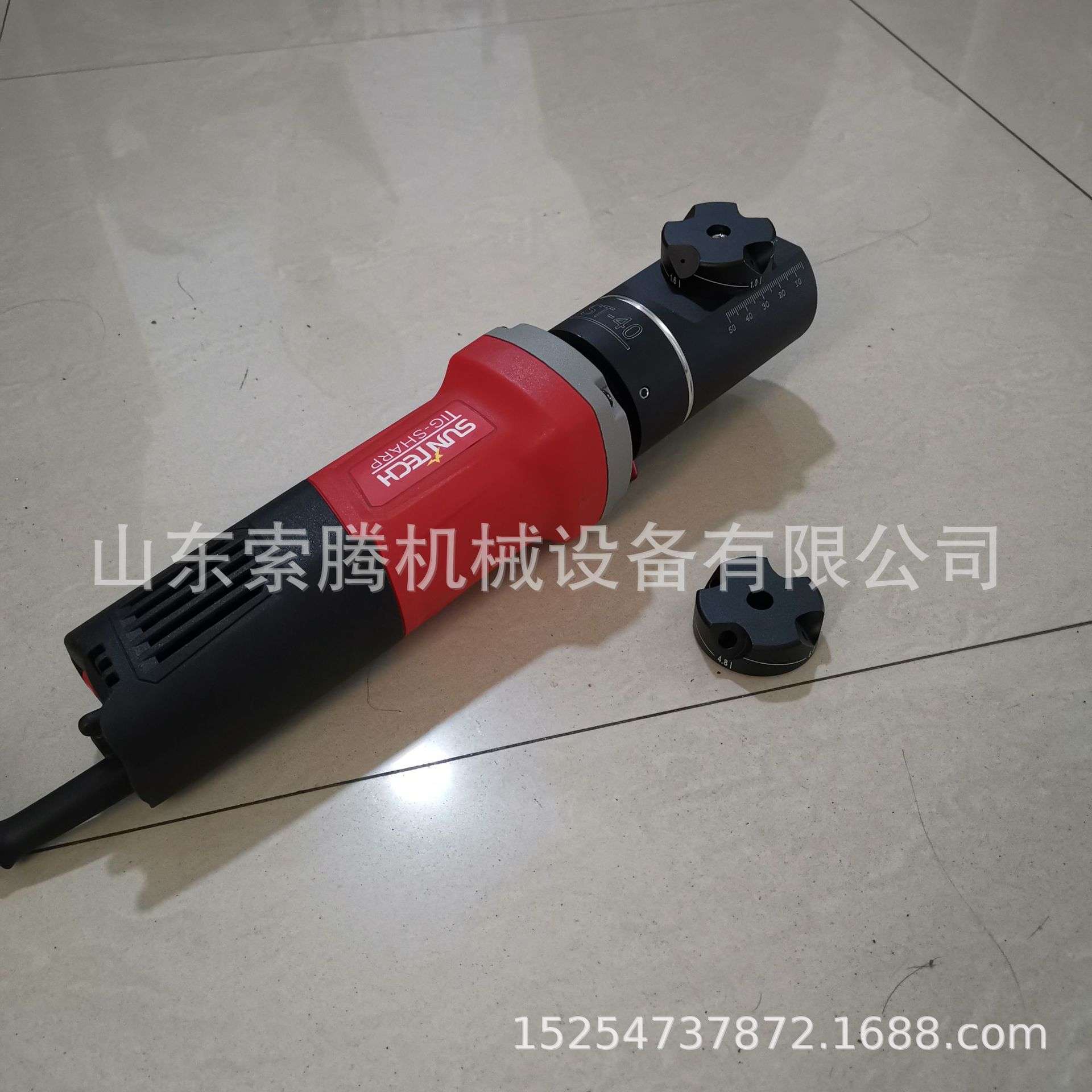 双磨头钨针磨尖机 ST-40钨棒打磨切断机 便携式钨针磨削机