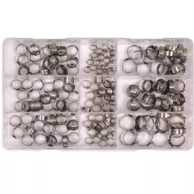 易尔拓汽修工具170件套卡箍套装卡盘固定卡扣端口接头 YT-067842