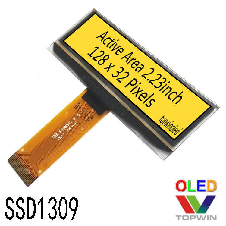 2.23英寸黄光oled液晶显示屏2832ASYMG01拓微topwin黄色新大尺寸