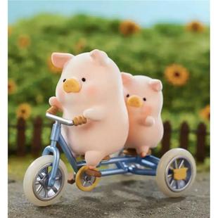 正版Lulu猪手办吊卡协力车三轮车衣食无忧金饭碗虎年限定