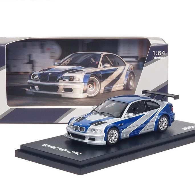 AR BOX 1:64 宝马M3 GTR 极品飞车集结版 合金封闭车模