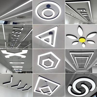 造型灯异形灯 创意六边形圆形拼接灯商场网咖健身房工业风吊线灯