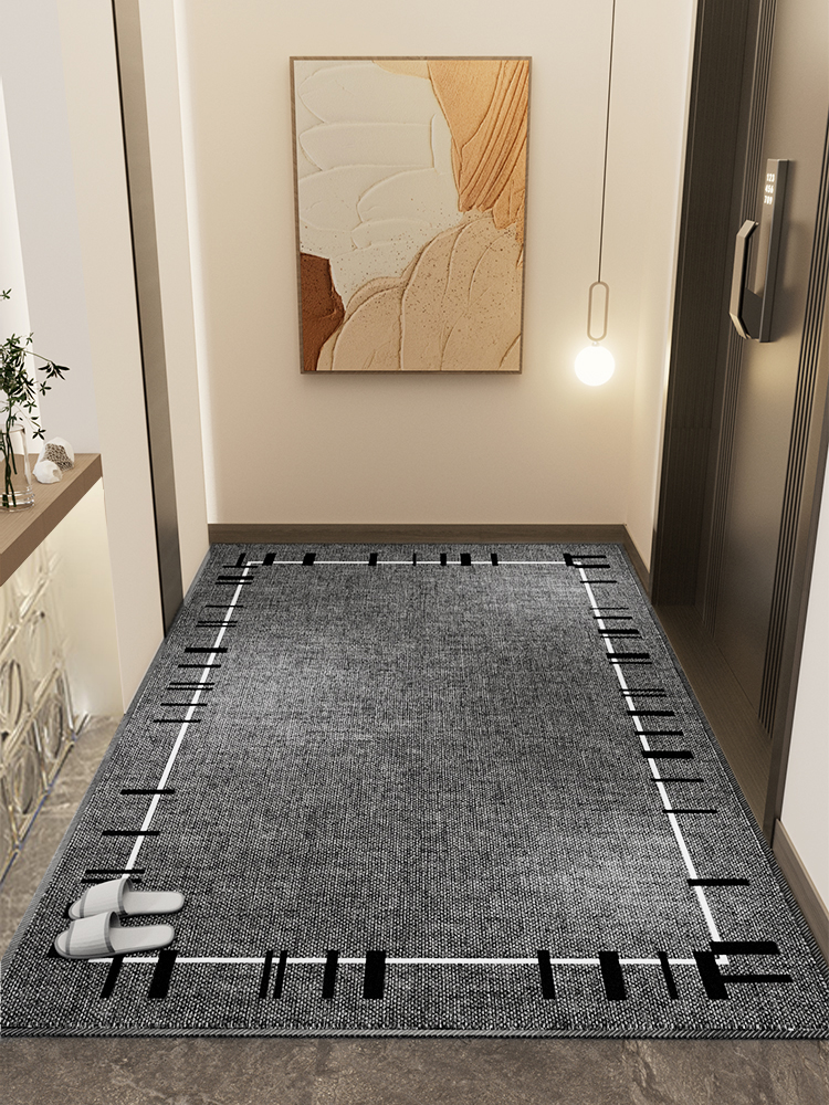 入户门地垫高级感进门玄关垫子家用大门口防滑耐脏地毯门外蹭脚垫