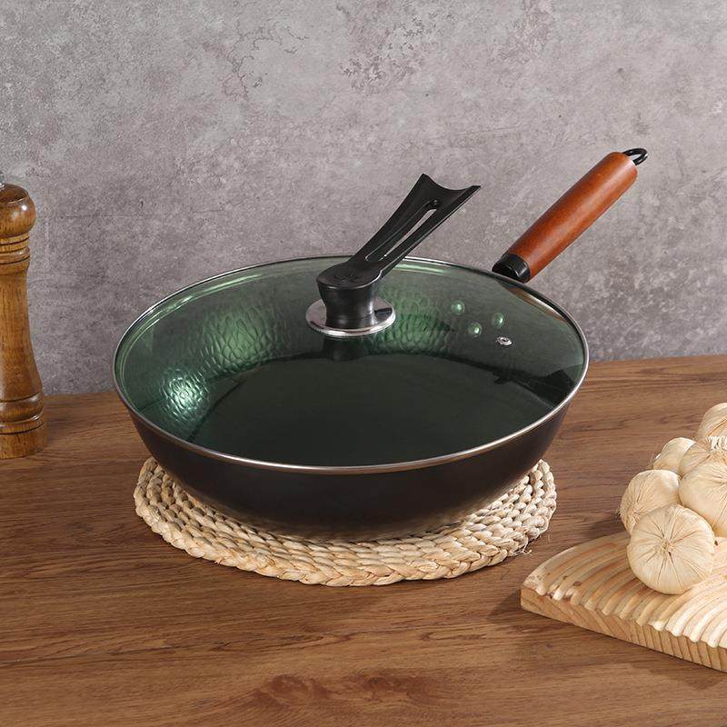 手工锻打铁锅无涂层炒锅家用加厚章丘老式炒菜锅通用平底不粘锅,农机/农具/农膜,其它农用工具,淘宝优惠券,粉丝福利购,淘宝优惠卷