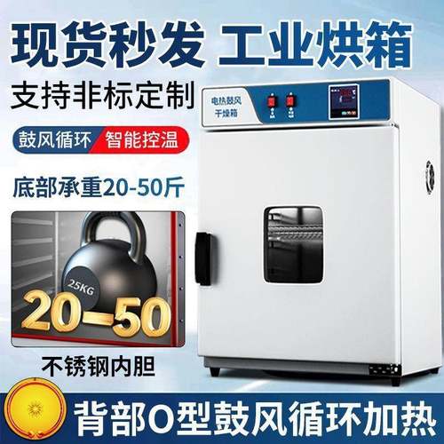 电热鼓风干燥箱恒温箱实验室双开门烘干箱高温烘箱小型工业用烤箱