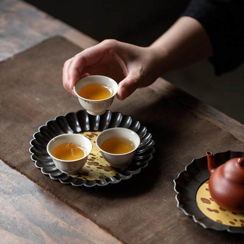 壶承干泡台茶盘日式手工梅妃花瓣养壶壶承果盘水底座壶托茶具大号,婴童用品,其它婴童用品,淘宝优惠券,粉丝福利购,淘宝优惠卷