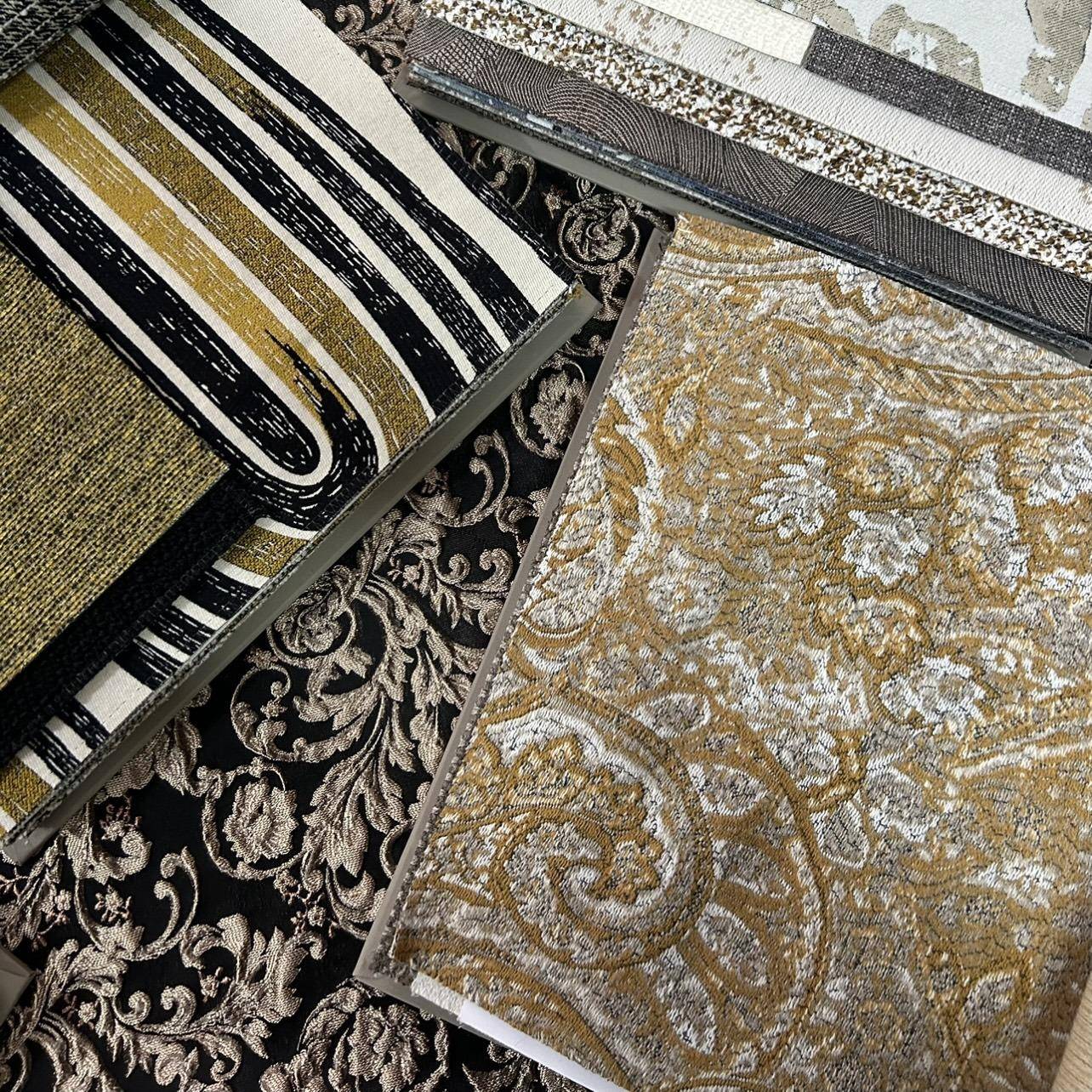 门幅290cm复古古典美式法式羊绒质感提花窗帘布样板房抱枕布料