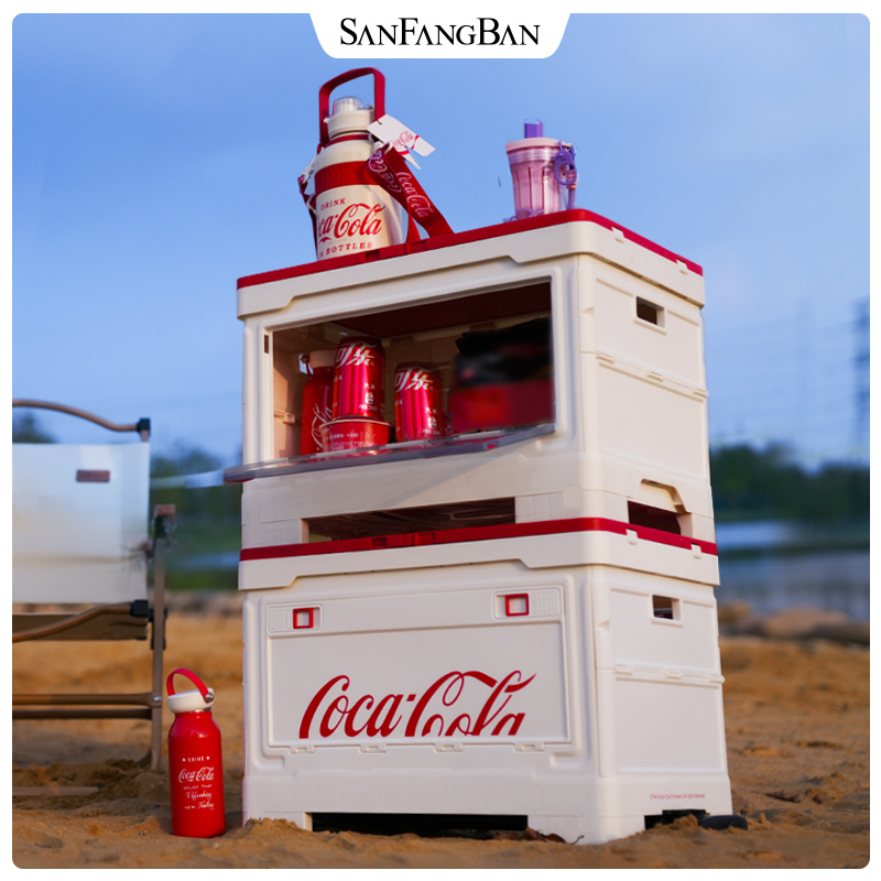 可口可乐联名收纳箱50L大容量