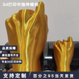 伸缩刀中指伸缩剑黄金手指萝卜罗布刀友好手势鄙视玩具正版3d打印