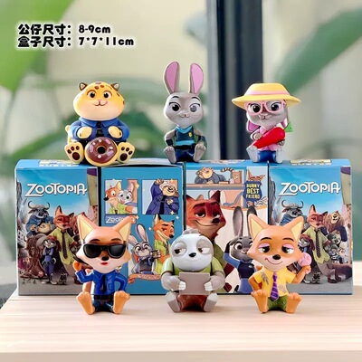疯狂动物城手办盲盒潮玩公仔摆件生日礼物朱迪兔子闪电树懒尼克