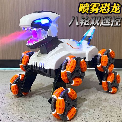 六一儿童节遥控汽车手势感应机器恐龙八轮特技玩具车男孩礼物模型