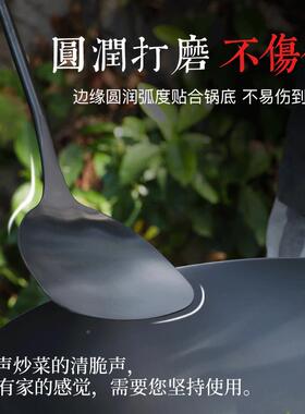 象本吉老式家用锅铲防铁套装锅炒304不锈钢专用BT-GC-00菜烫木柄