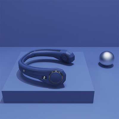 轻便挂脖式小g风扇随身空气循环扇静音涡轮扇充R电迷你便携无叶电