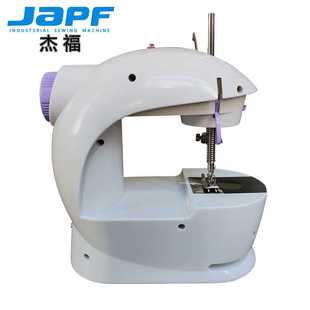多功能脚踏缝纫机 杰福缝纫机家用小型迷你电动衣车手持便携式