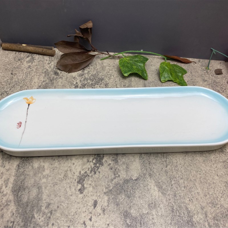 日式寿司盘子长条盘n点心盘创意小吃盘西餐盘刺身盘长碟子日式餐