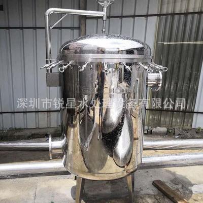 304不锈钢15袋袋式过滤器水处理油水过滤吊环带脚颗粒物侧进侧出