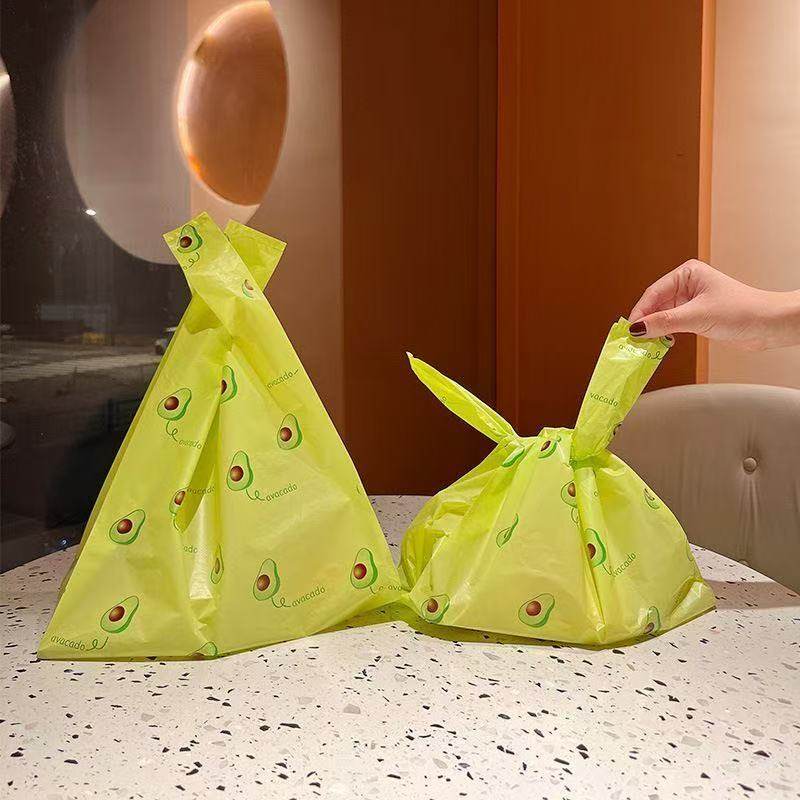 【家用牛油果】印花手提袋黄色小包便携收纳袋可爱卡通袋子防蚊虫