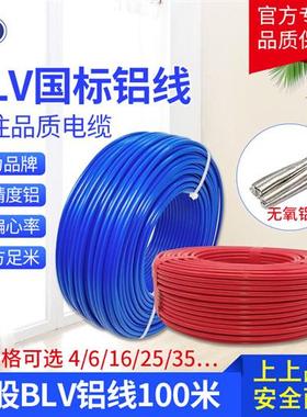 电线电缆 BLV6/10/16/25/35/50平方 国标铝芯电线 多芯铝线