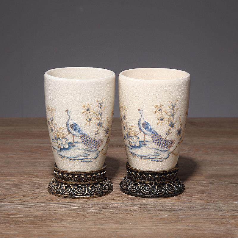 结婚刷牙杯创意家用漱口杯陶瓷情侣牙刷杯子简约牙缸杯洗漱杯对杯