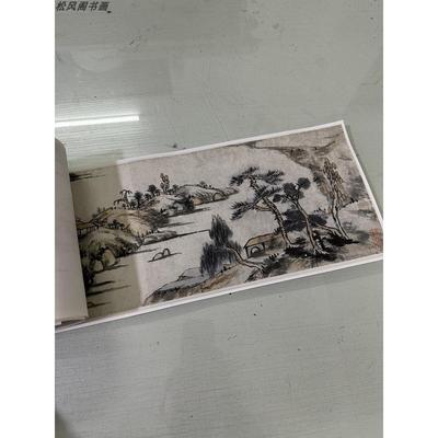 八大山人朱耷长江万里图覆古书画水墨国画真迹微喷彷古卷轴装饰画