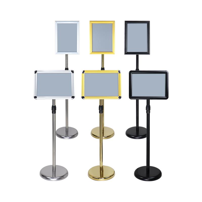 不锈钢a4立牌指示牌立式广告牌水牌展示架a3酒店导向牌落地展示牌