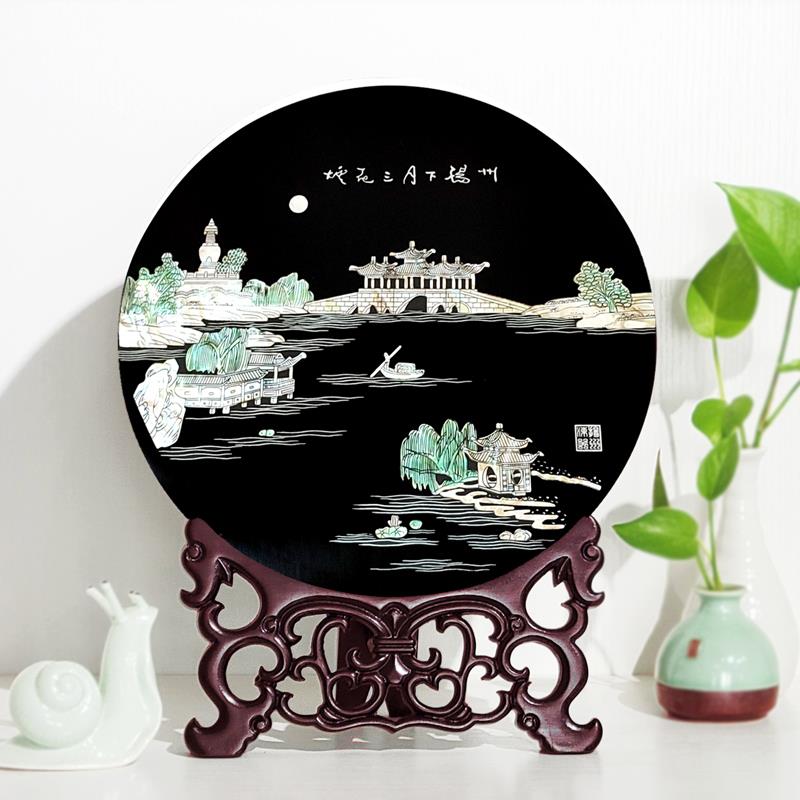 非遗扬州漆器木胎螺钿古风家具摆件中国传统文化搬家开业礼品送人