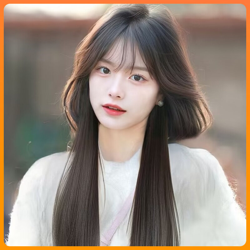 水母头假发片女全头套公主切日系自然仿真人发新款甜美学生发型