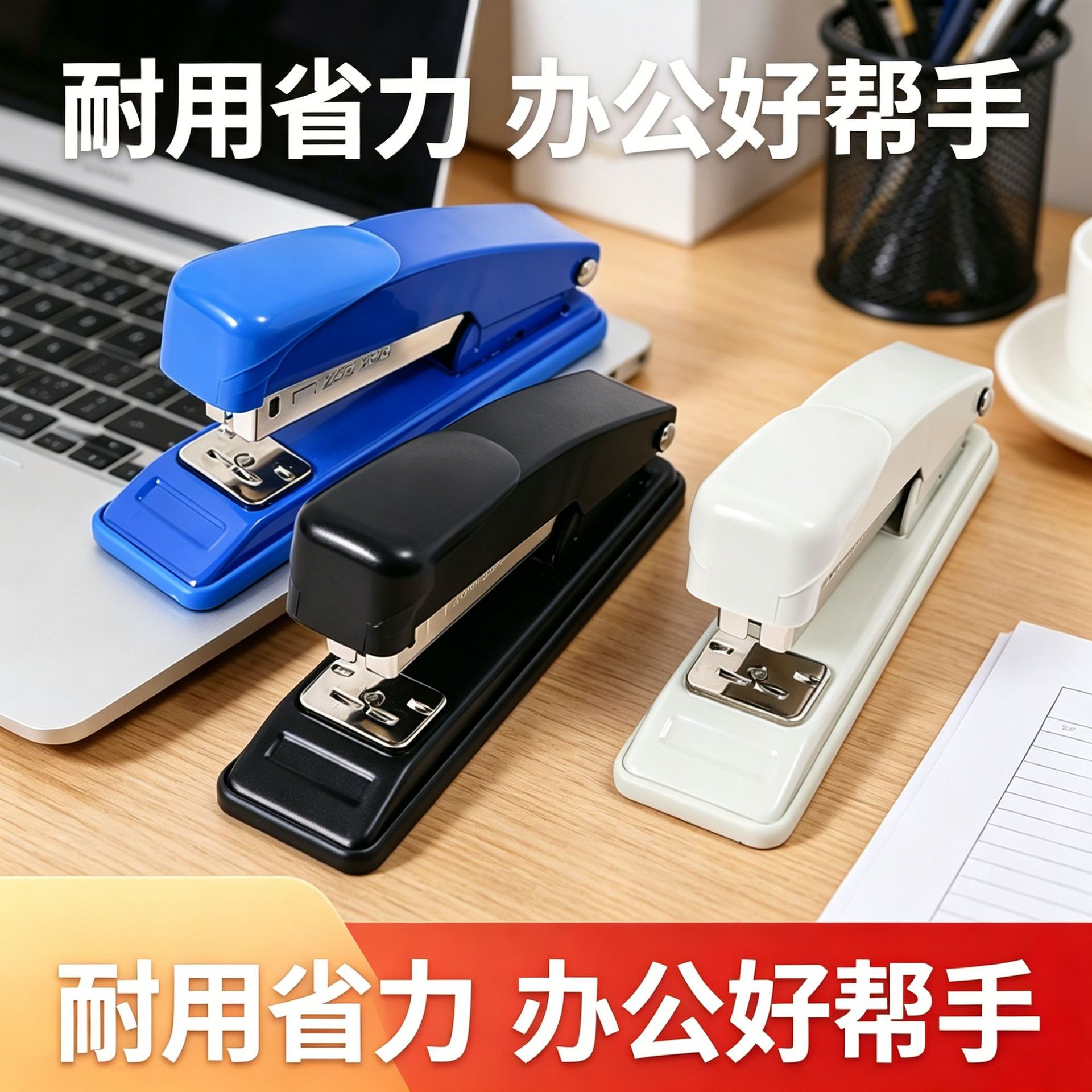 经典办公订书机耐用省力装订机适配12号钉学生办公通用订书器批发