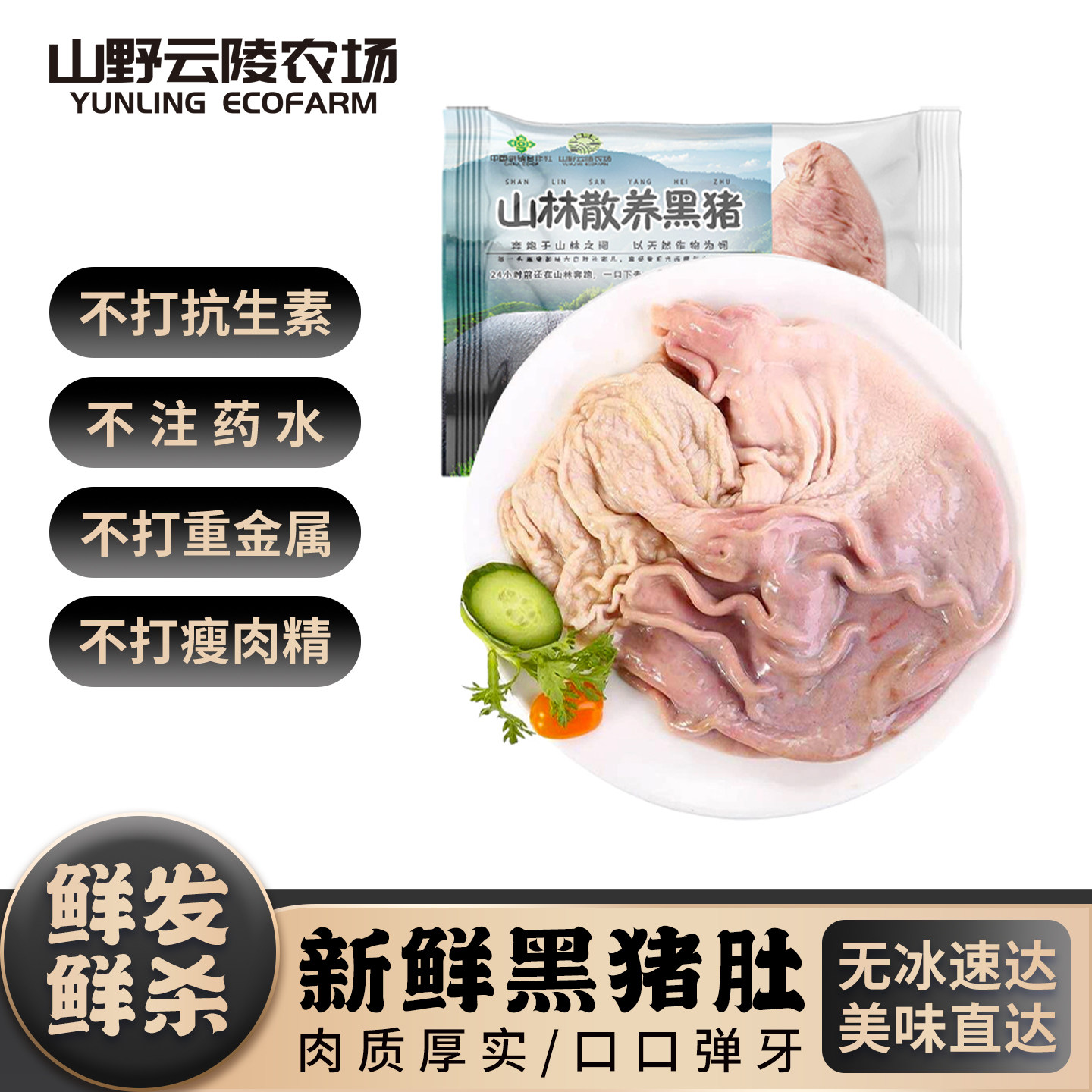 山野云陵农场黑猪猪肚新鲜散养整只免洗冷冻煲汤养胃内脏猪肉肚,水产肉类/新鲜蔬果/熟食,猪肚,淘宝优惠券,粉丝福利购,淘宝优惠卷
