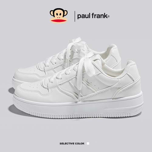 大嘴猴小白鞋轻便百搭女鞋学生休闲运动鞋板鞋厚底简约时尚配裙子